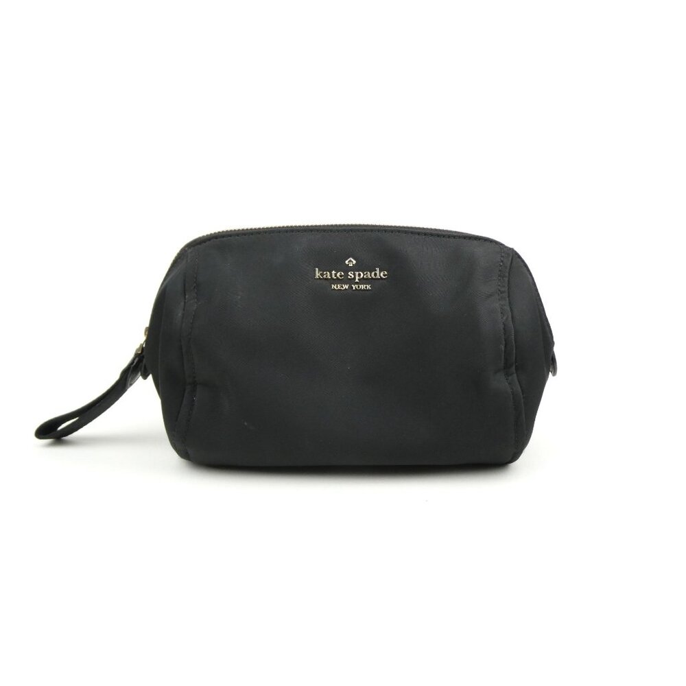 Kate Spade New York Black Nylon Makeup Bag